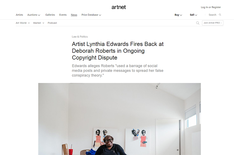 Artist Lynthia Edwards Fires Back at Deborah Roberts in Ongoing Copyright Dispute