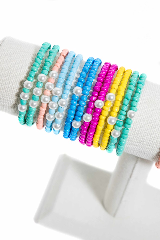 product photography, commercial photography, bracelets, colorful jewelry